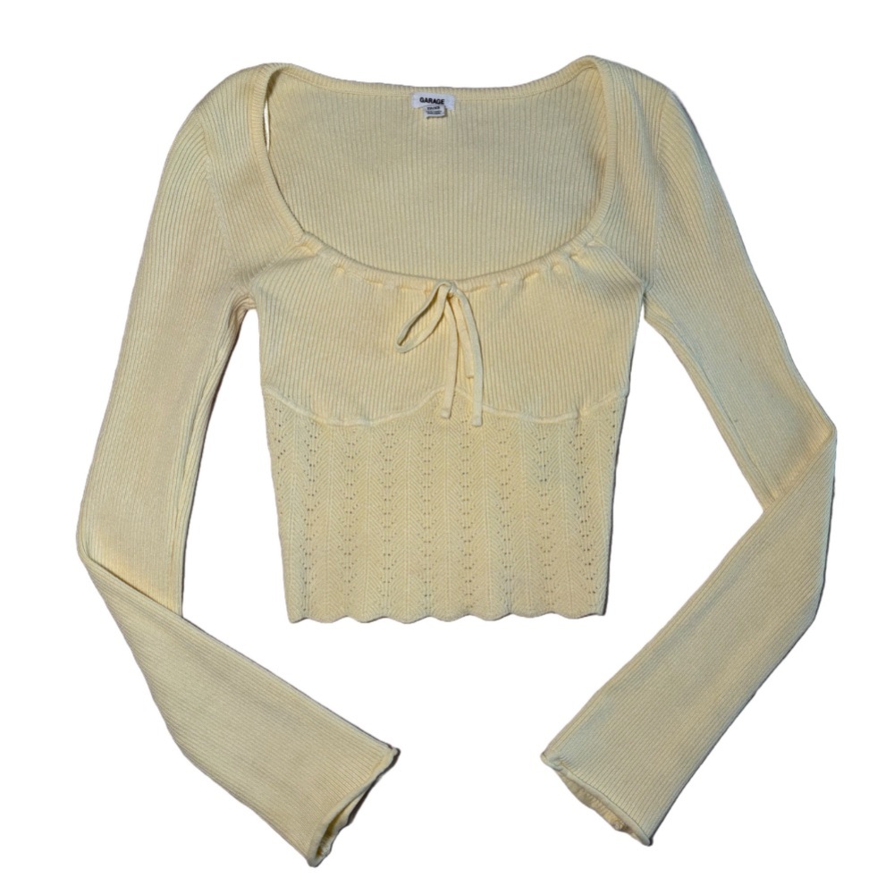 GARAGE BUTTER YELLOW LONG SLEEVE TOP